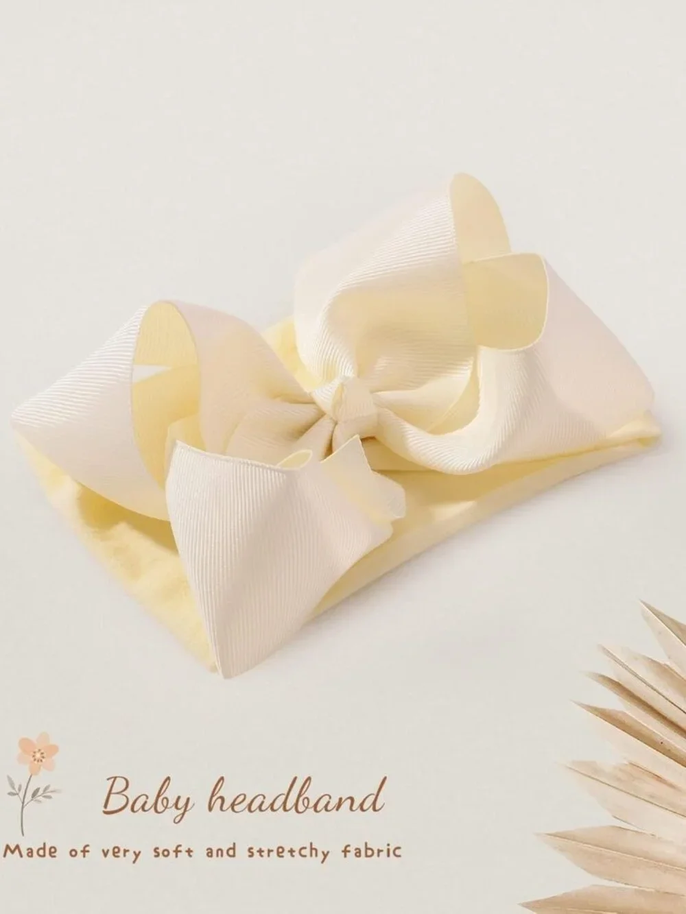 20pcs Baby Girls' Bow Headbands - Soft Nylon Hair Accessories for Infants